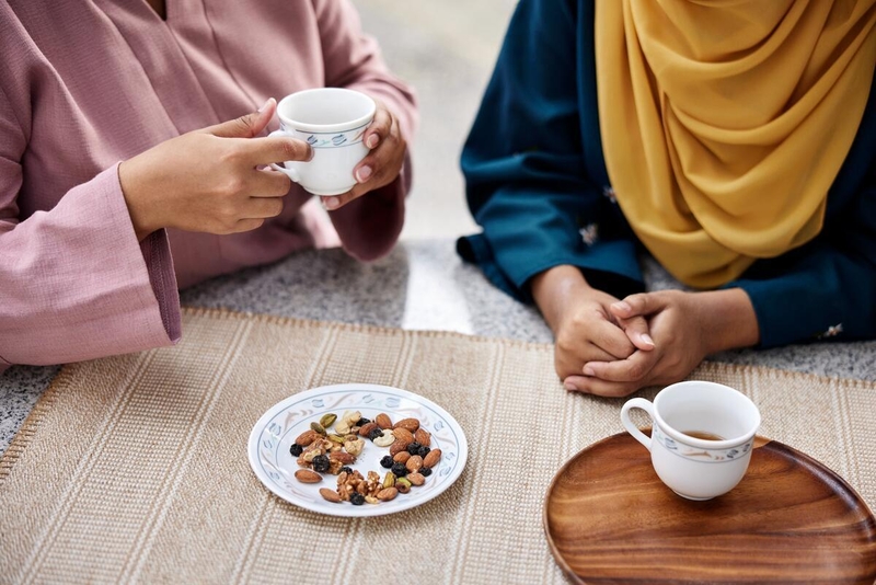 people enjoying a cup tea.