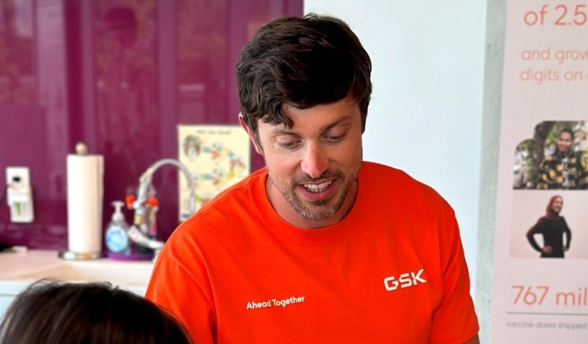 David at a GSK event.