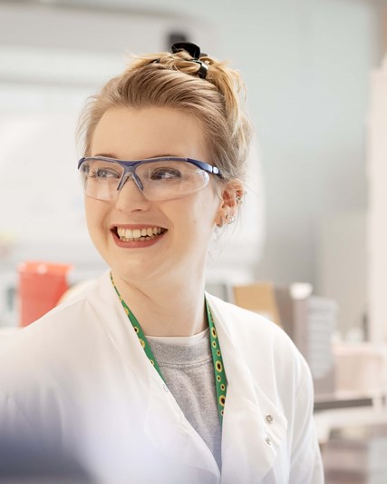 Female scientist in lab