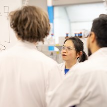 group of people in the lab