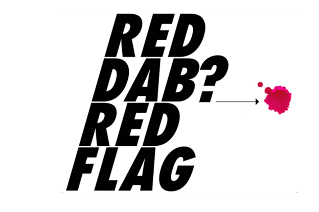 Red dab red flag logo