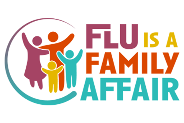 Flu is a family affair logo