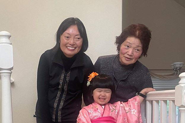 Marcia with her mother and daughter 