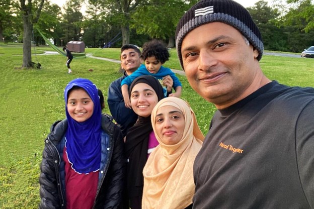 Rizwan and his family 