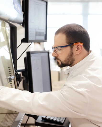 Scientist Testing Biological Samples