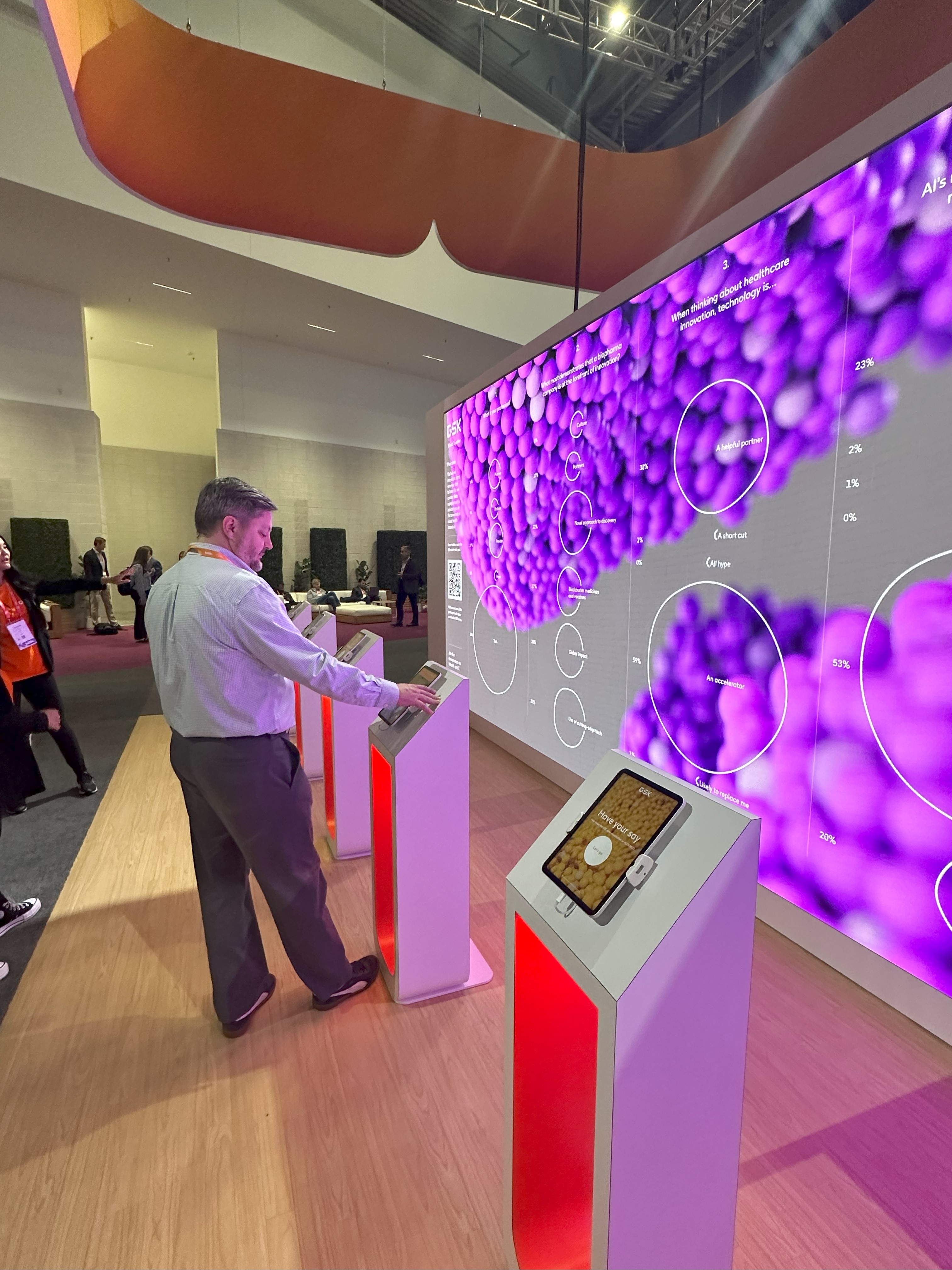 men in front of media station 