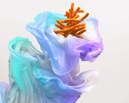 3D rendered virus image