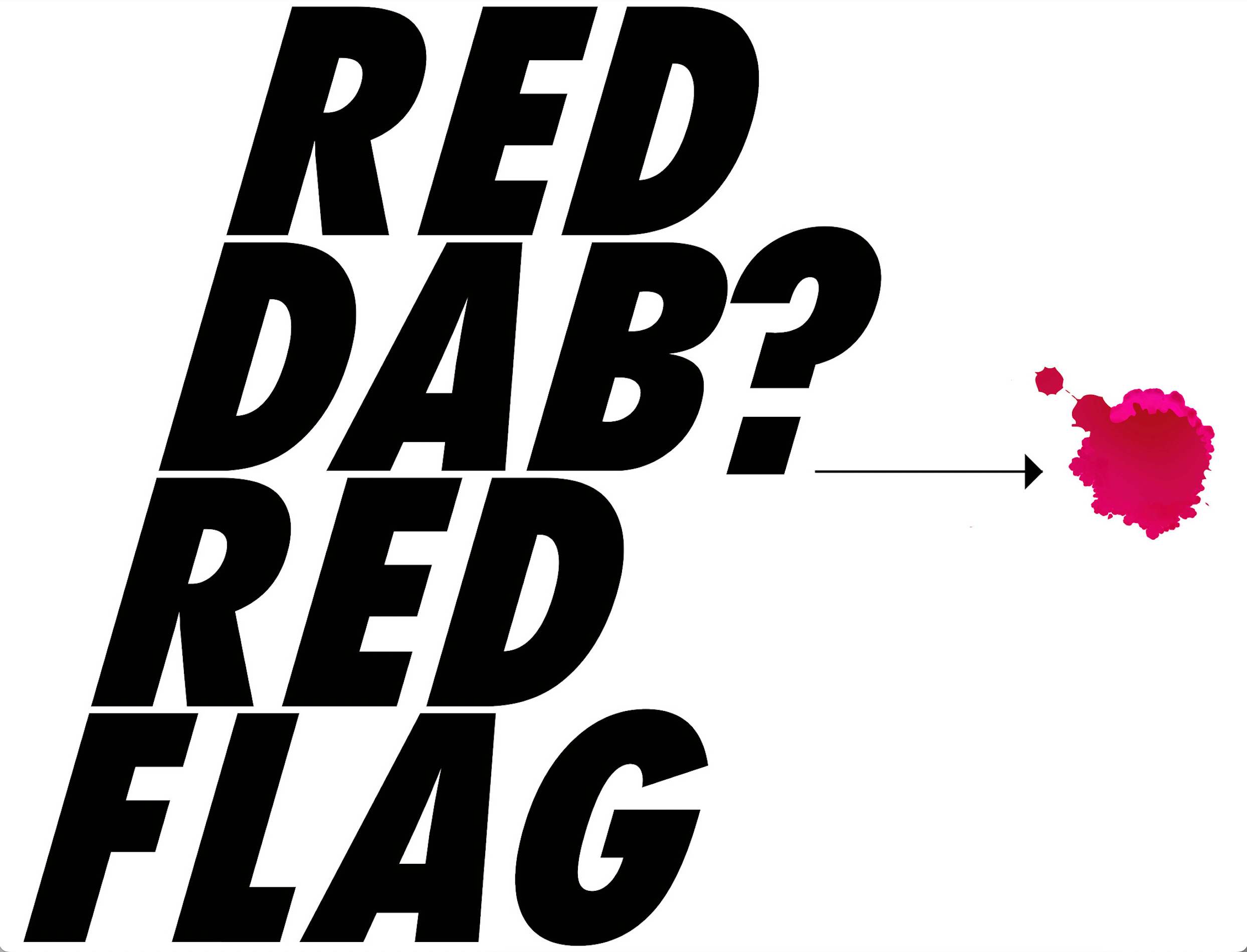 Red dab red flag logo.