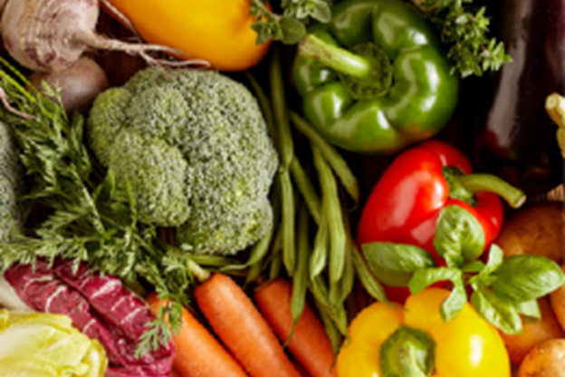 large group of vegetables
