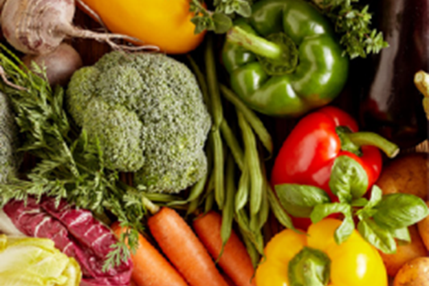 large group of vegetables 