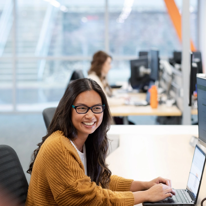 female employee in office